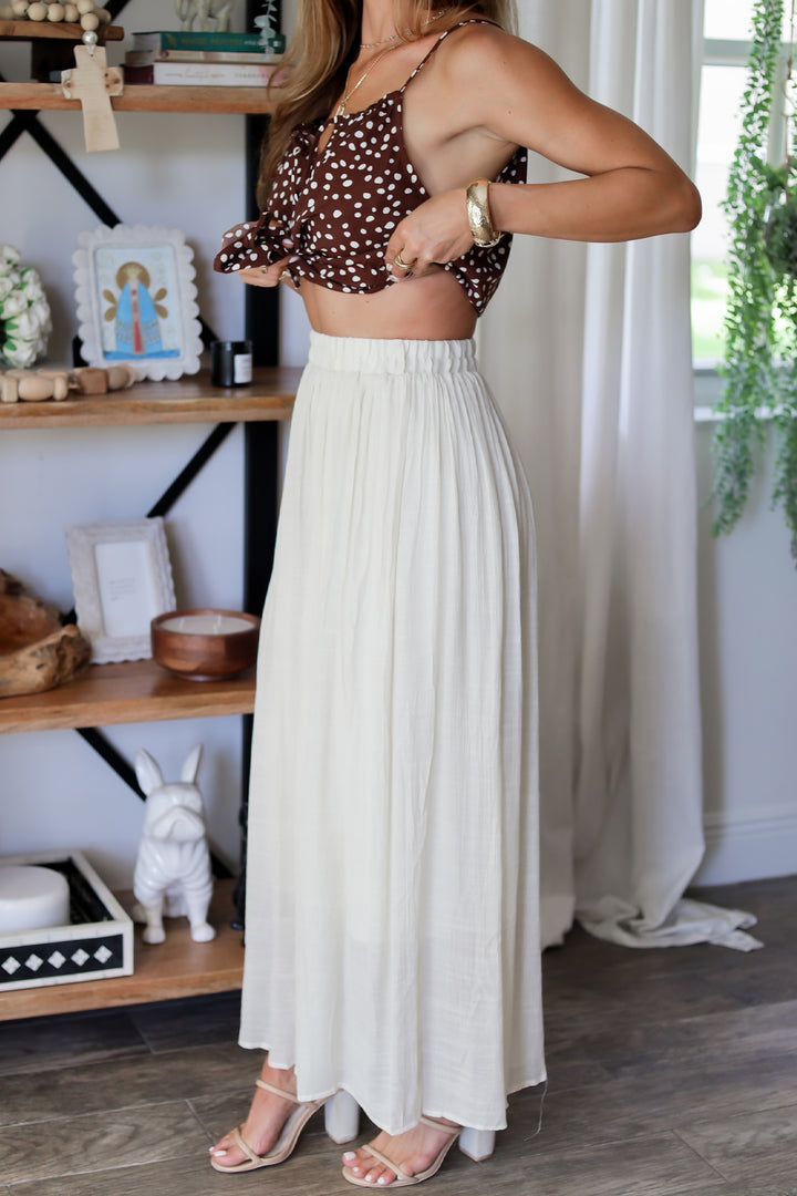 Olivia Cropped Palazzo Pant - 4 colors