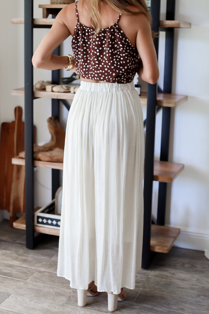 Olivia Cropped Palazzo Pant - 4 colors