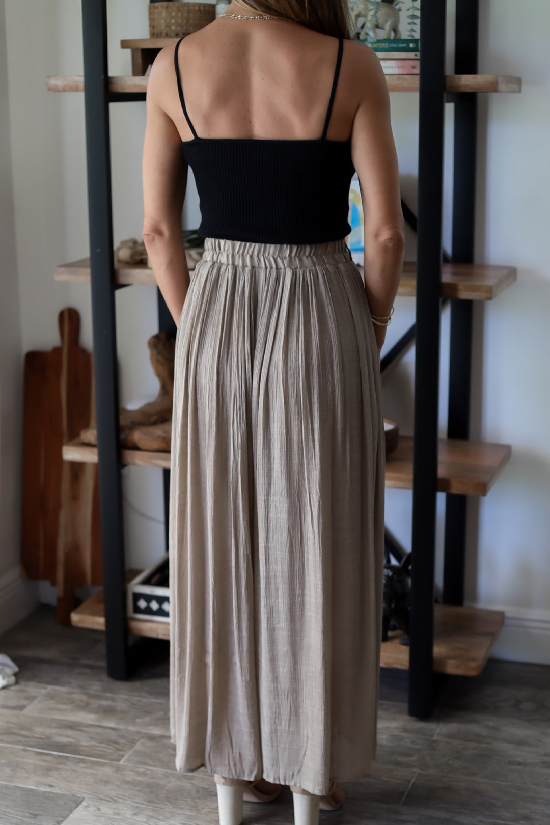 Olivia Cropped Palazzo Pant - 4 colors