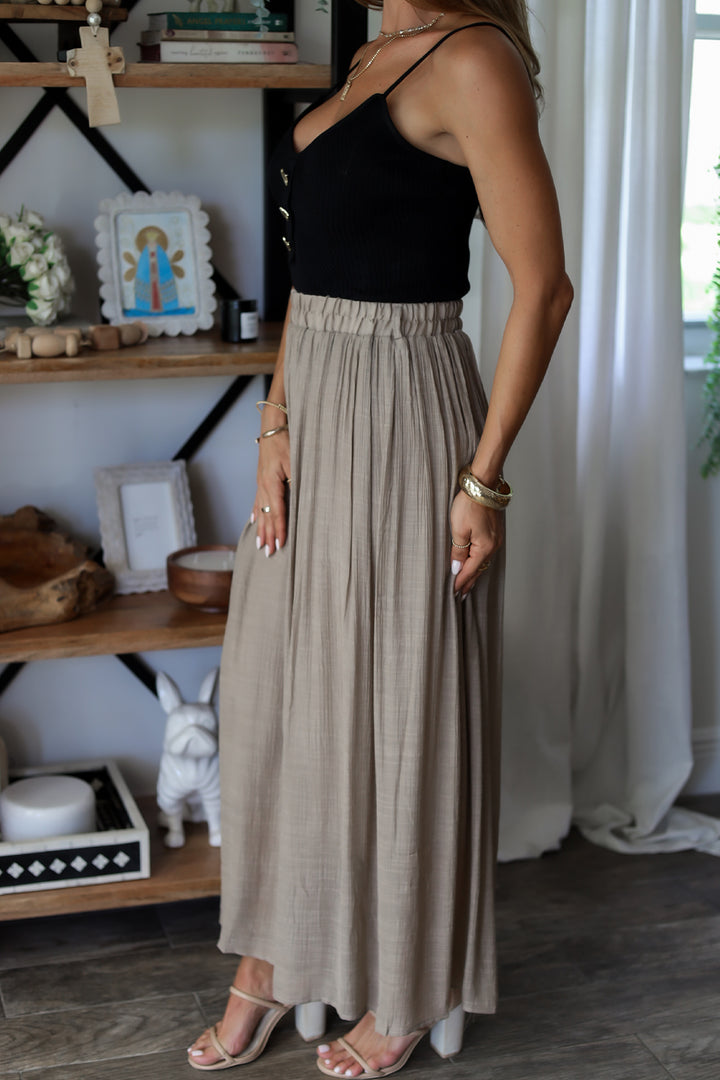 Olivia Cropped Palazzo Pant - 4 colors