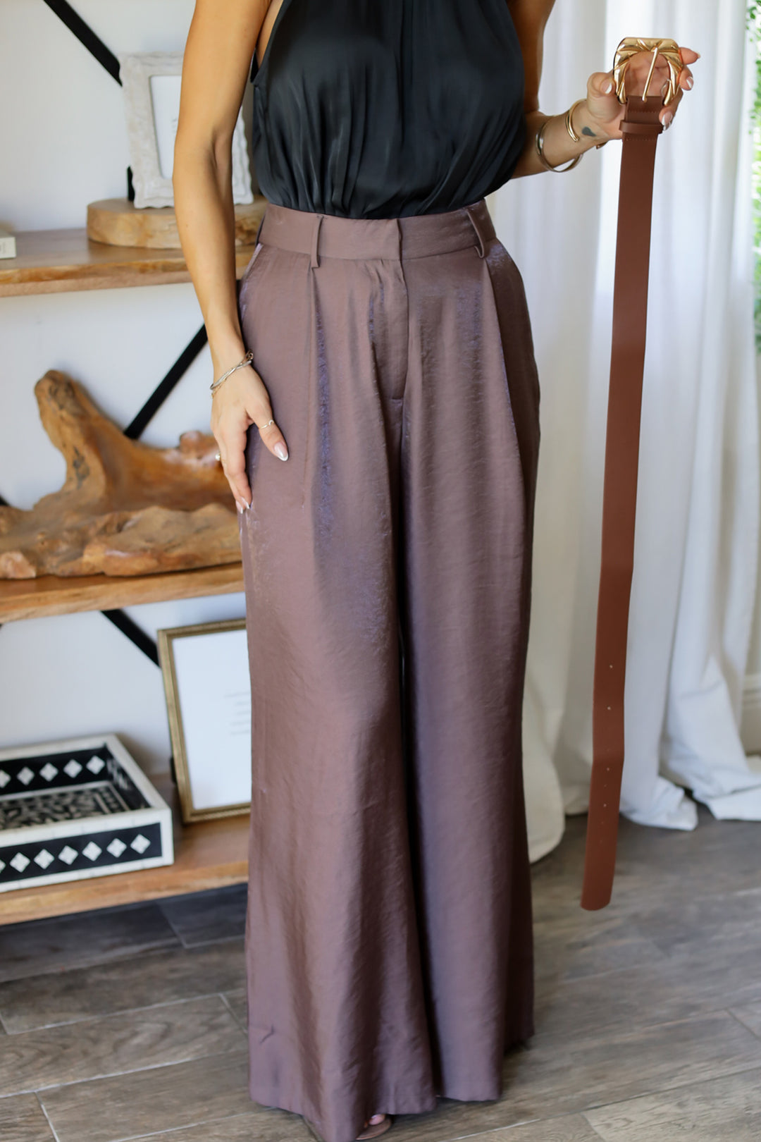 Bianca Belted Pants- 3 Colors