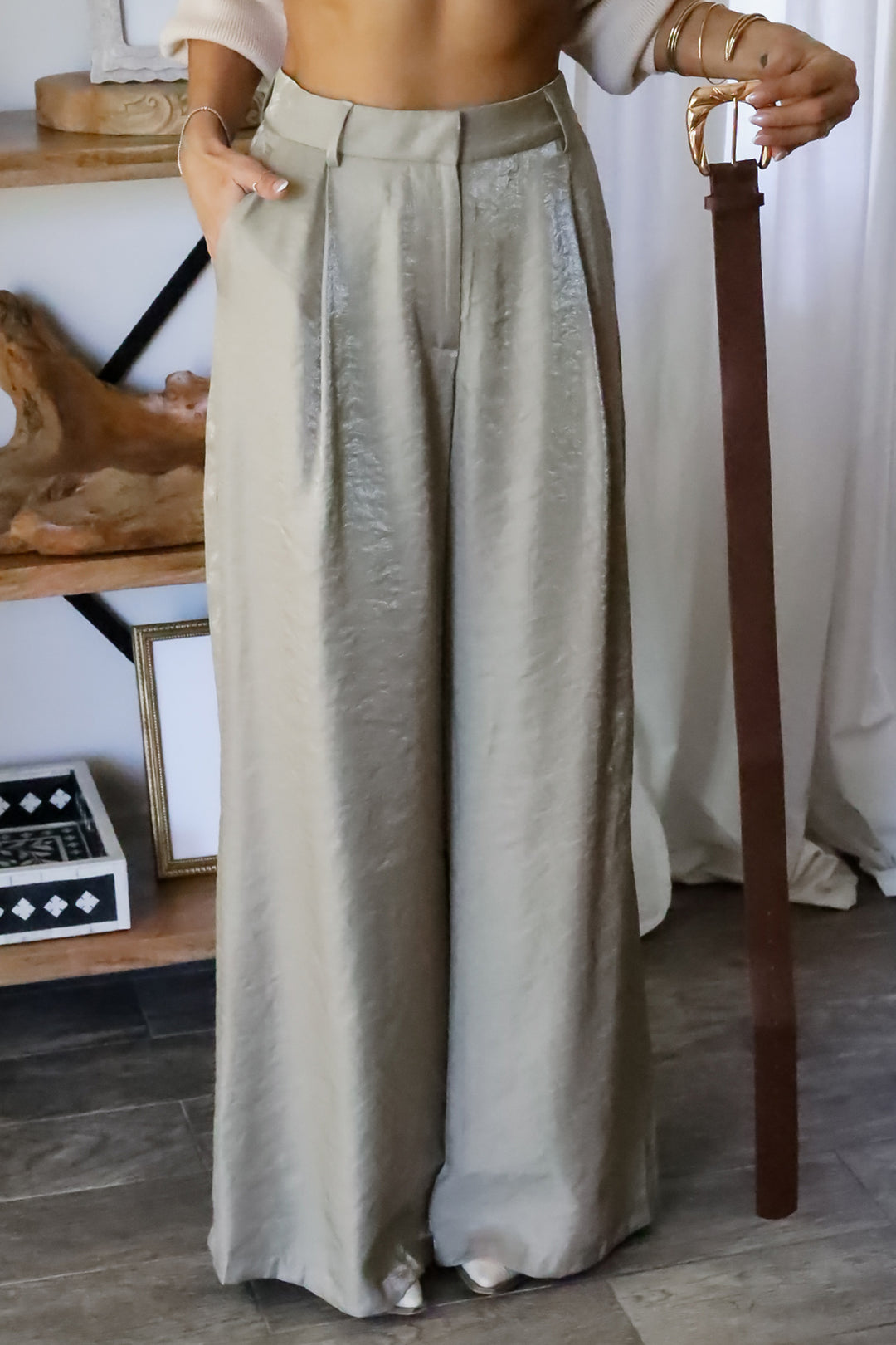 Bianca Belted Pants- 3 Colors