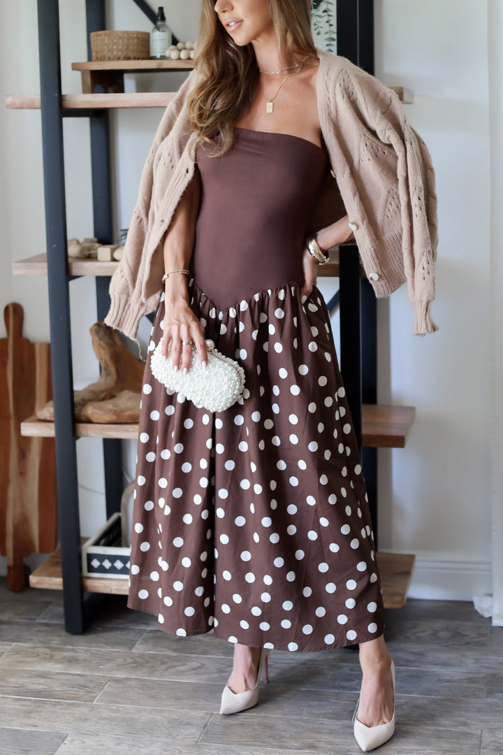 Hazel Polka-dot Midi Dress
