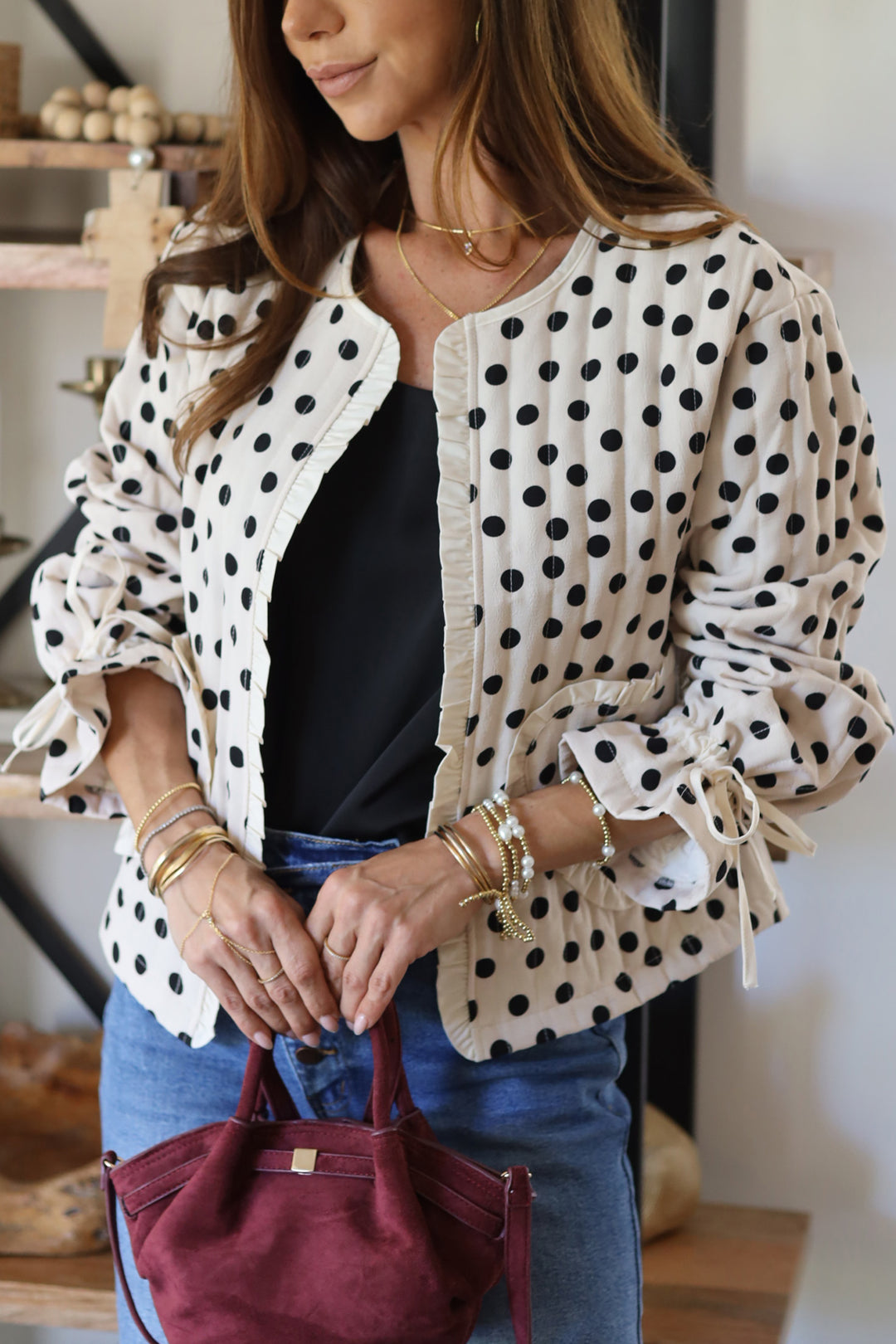 Naomi Polka Dot Jacket