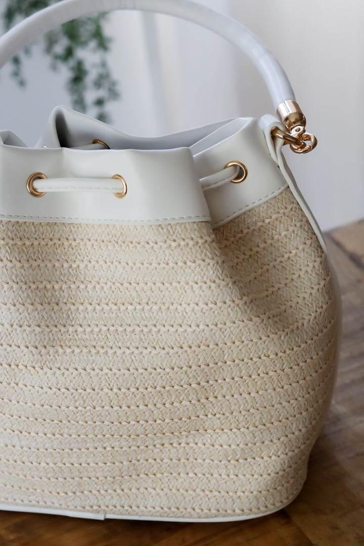 Seashell Charm Bucket Bag