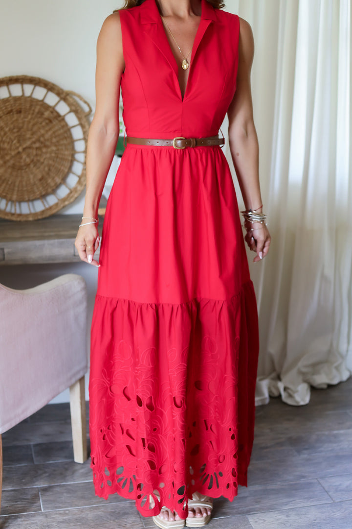 Medellin Belted Maxi Dress