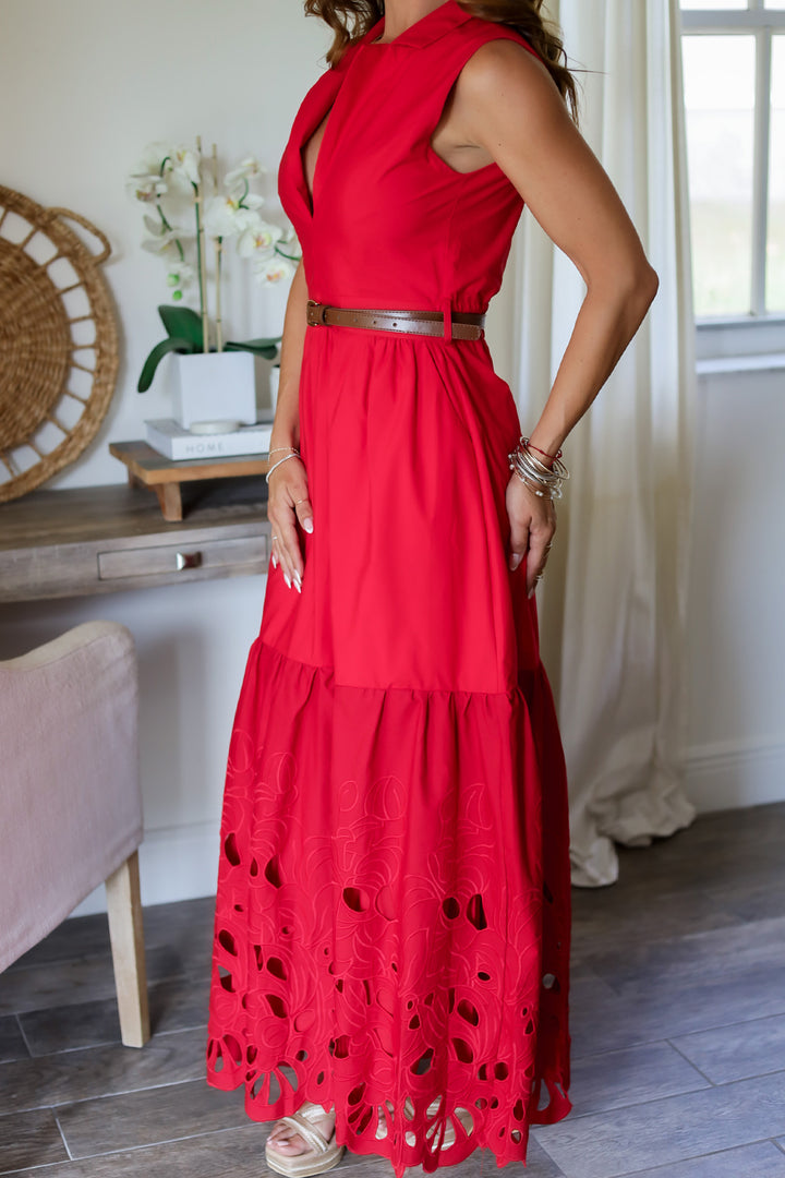 Medellin Belted Maxi Dress