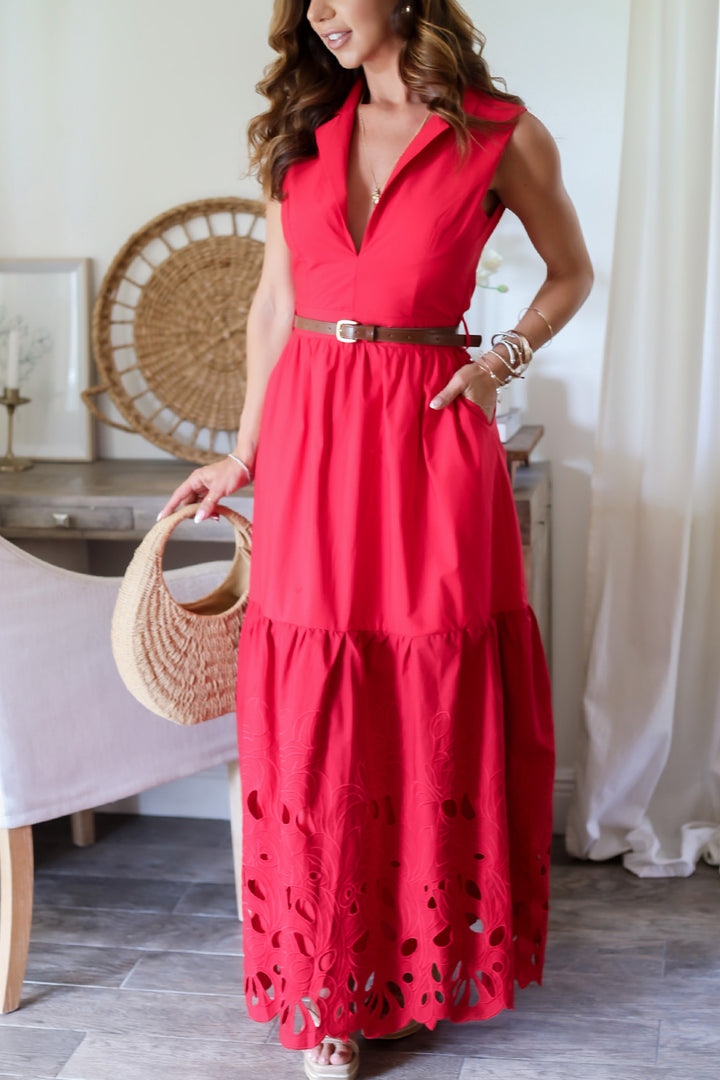 Medellin Belted Maxi Dress
