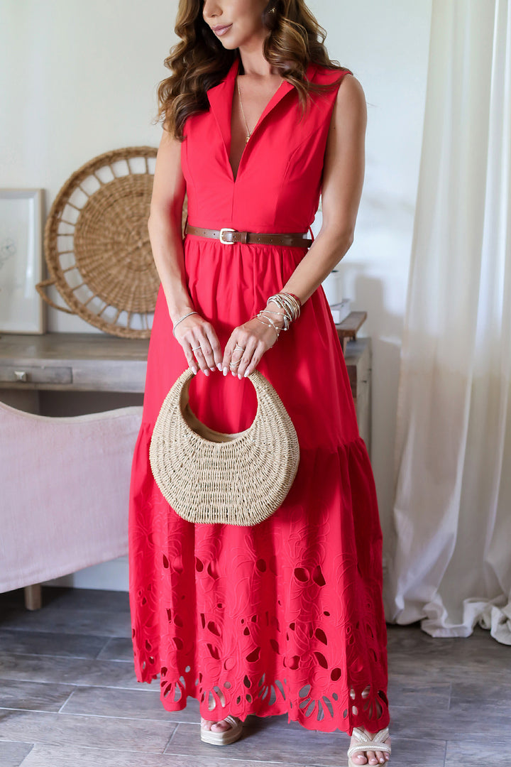 Medellin Belted Maxi Dress