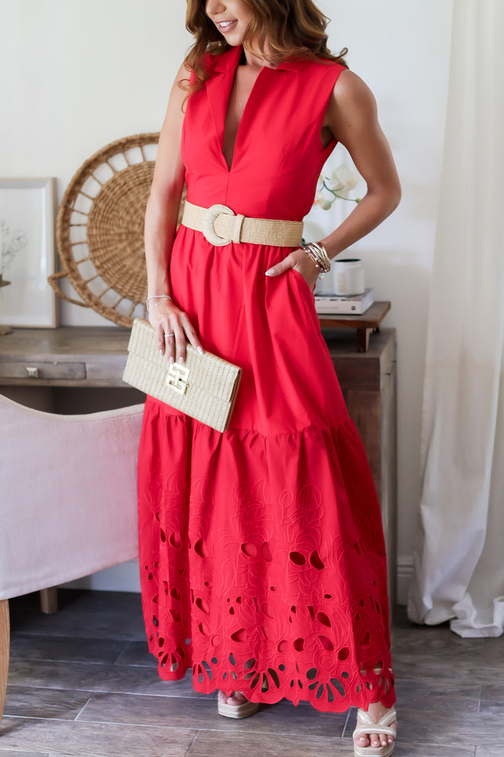 Medellin Belted Maxi Dress