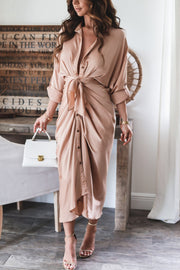 Holiday Naomi Satin Tie Dress- FINAL SALE