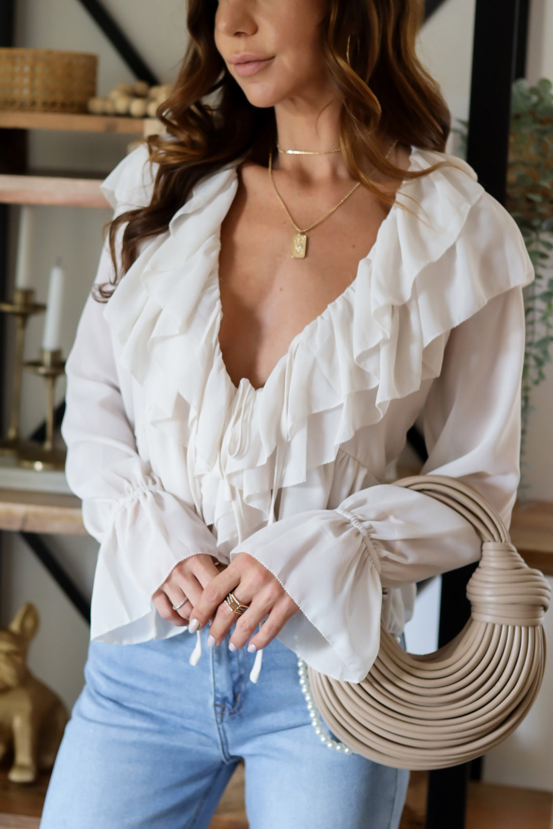 Jolie Ruffle Blouse- 3 Colors