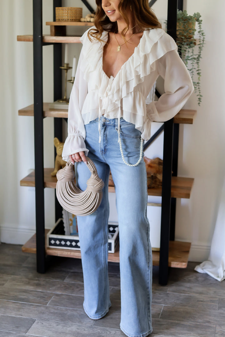 Jolie Ruffle Blouse- 3 Colors