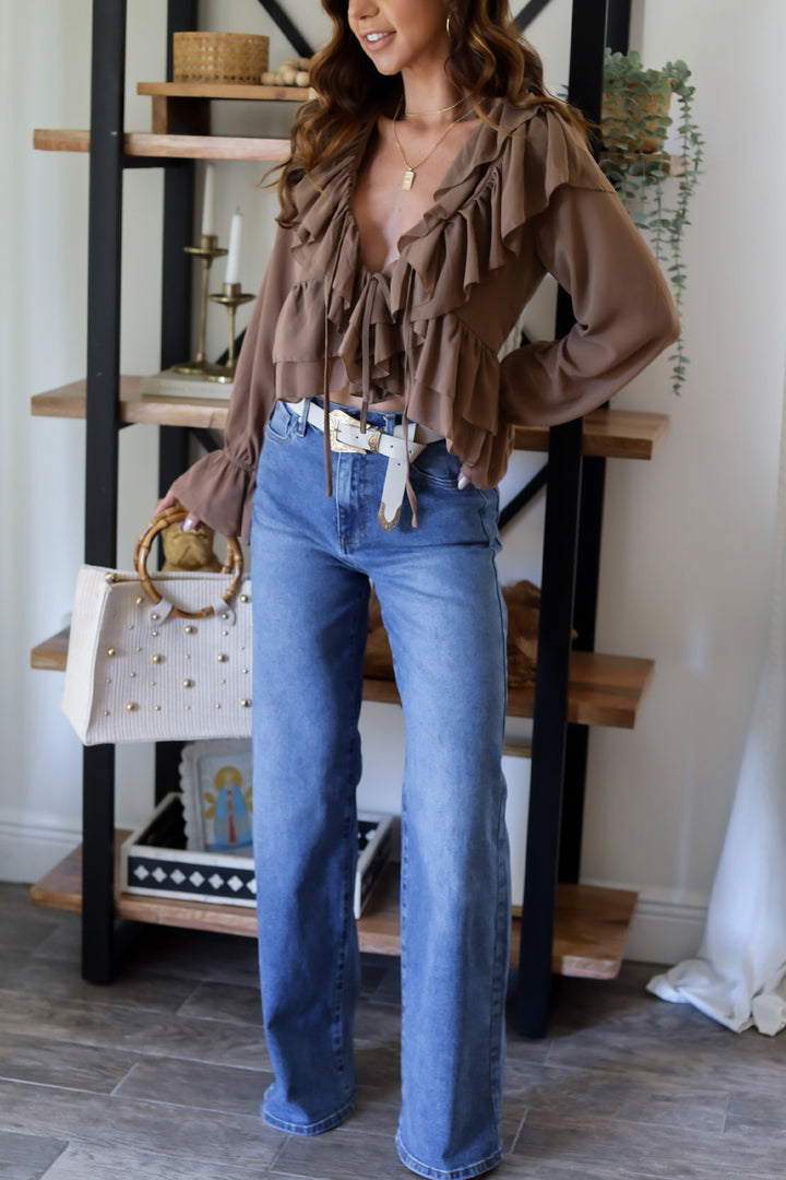 Jolie Ruffle Blouse- 3 Colors