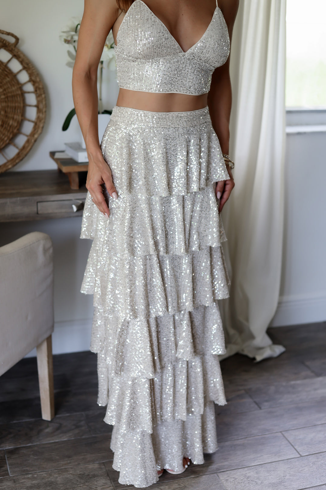 Willow Sequin Maxi Set