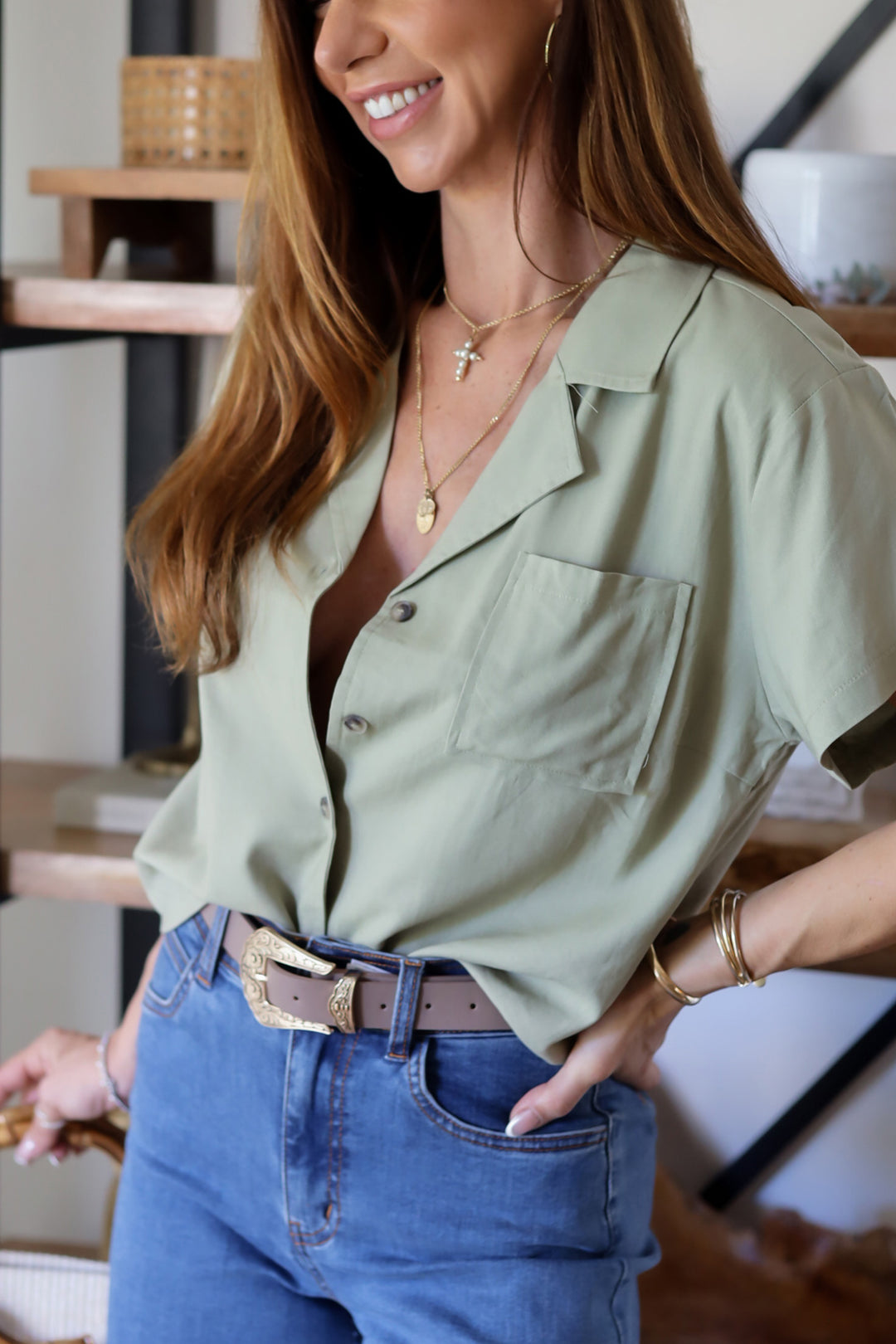 Savannah Button Up Blouse