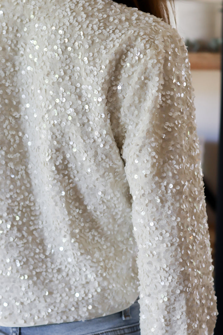 Penelope Sequin Bow Top