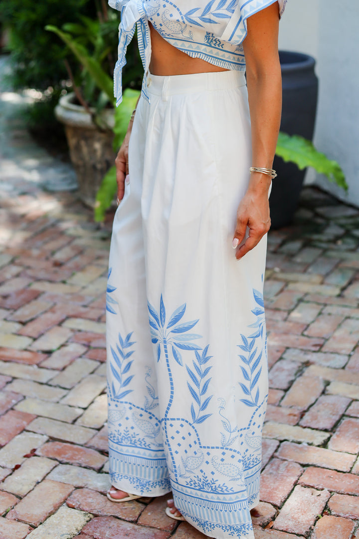 Villa Palm Crop & Pant Set