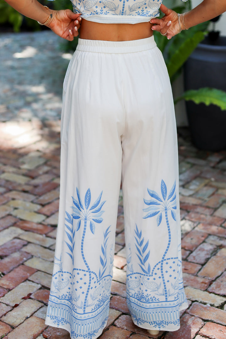 Villa Palm Crop & Pant Set