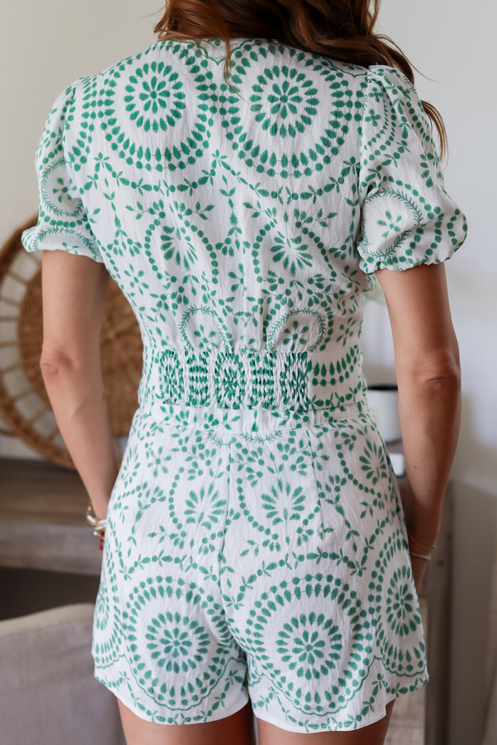 Marina Embroidered Short Set-2 Colors