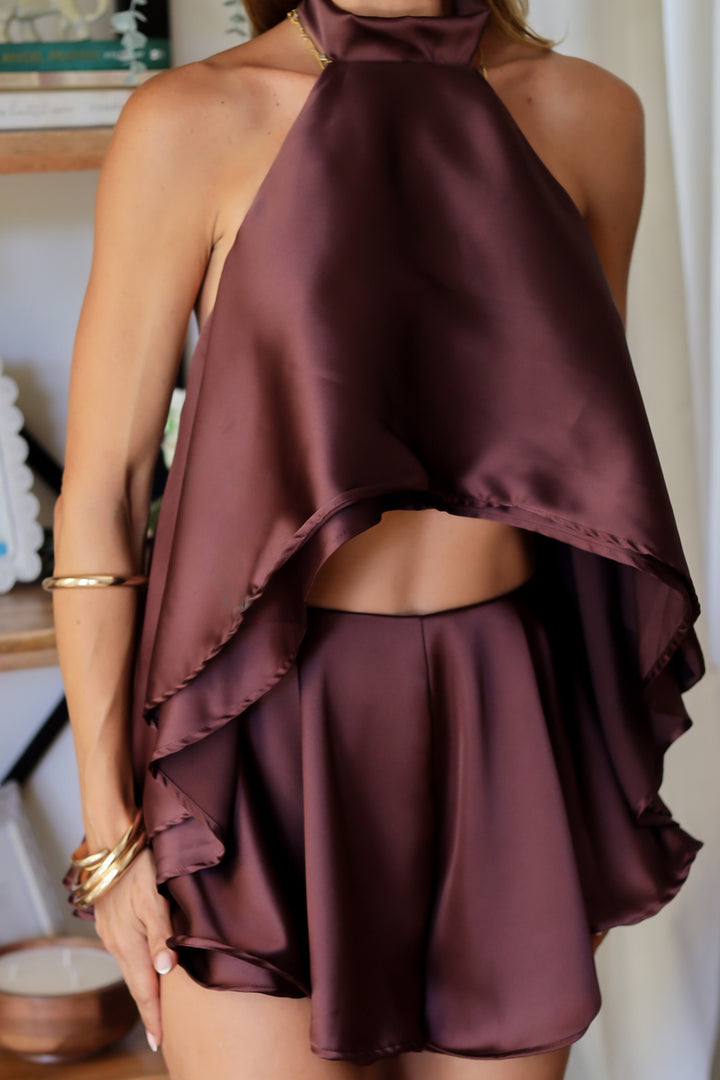 Satin Shores Set - Brown