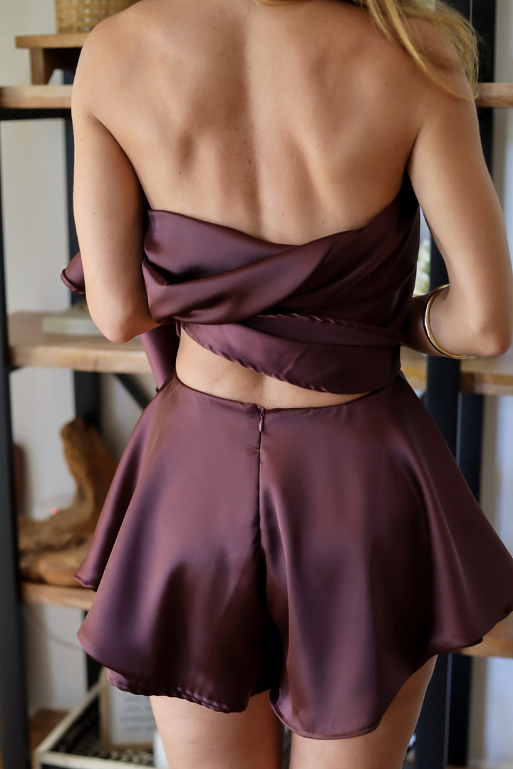 Satin Shores Set - Brown