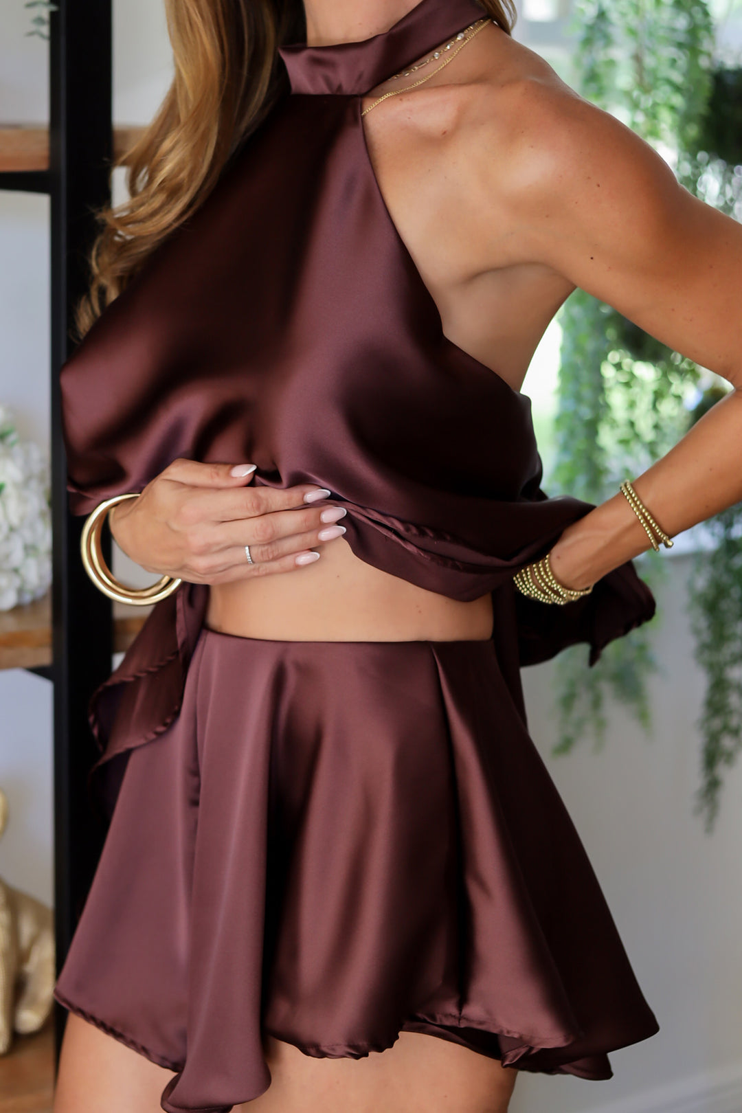 Satin Shores Set - Brown