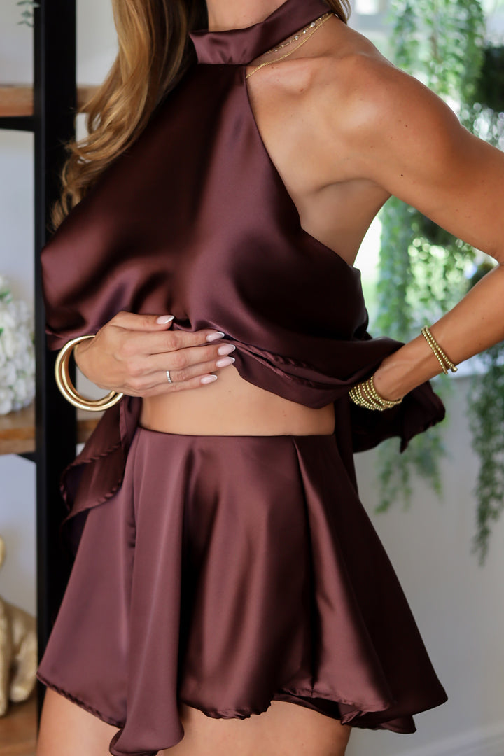 Satin Shores Set - Brown
