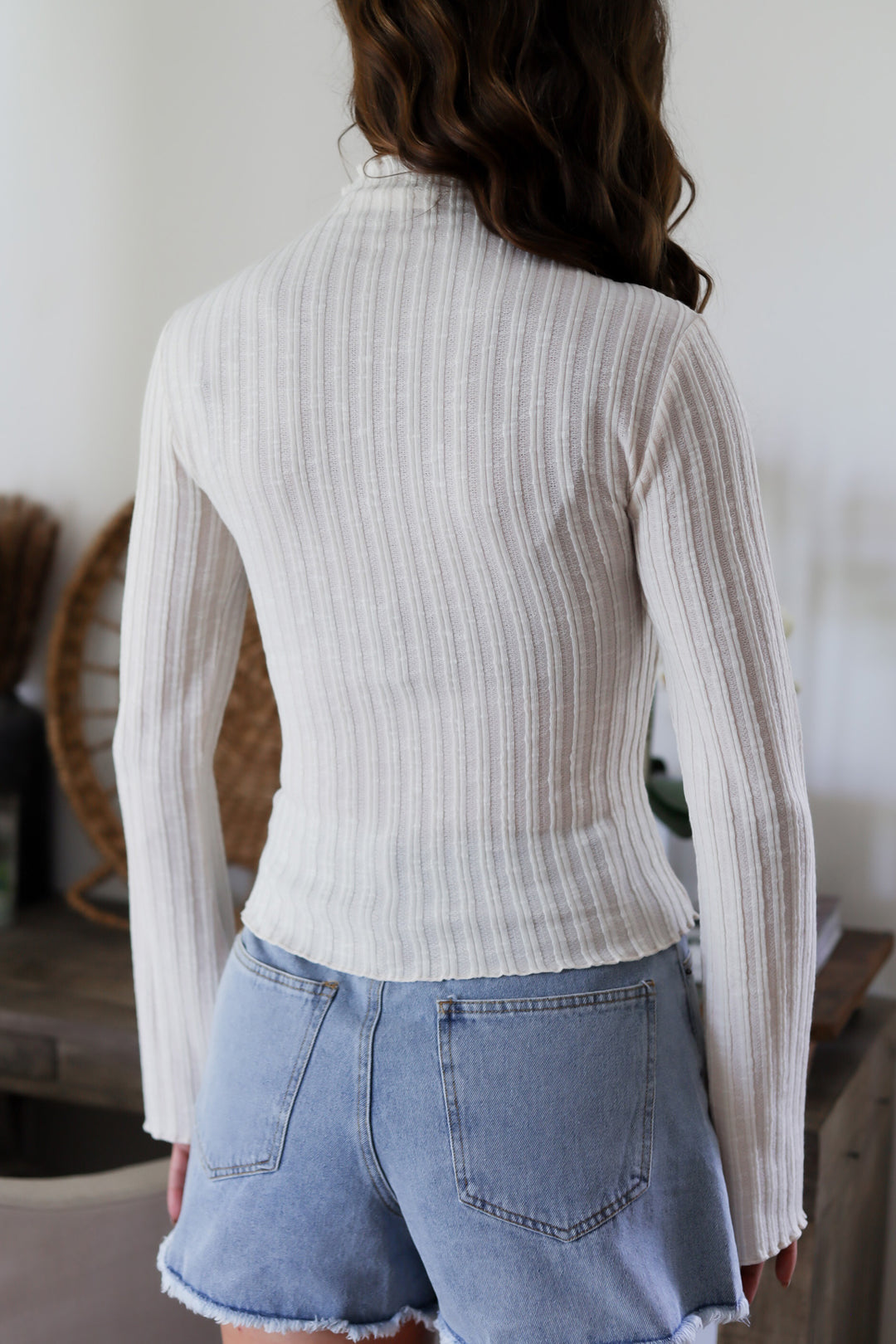 Daphne Knit Top-Ecru