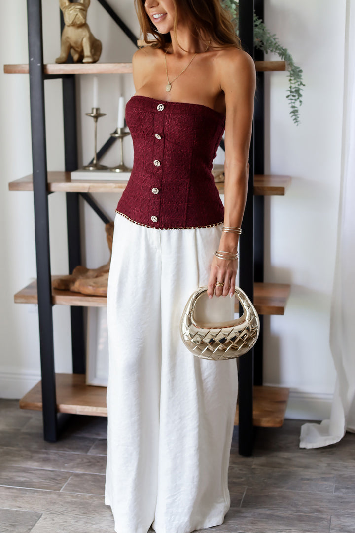 Madeleine Tweed Bustier