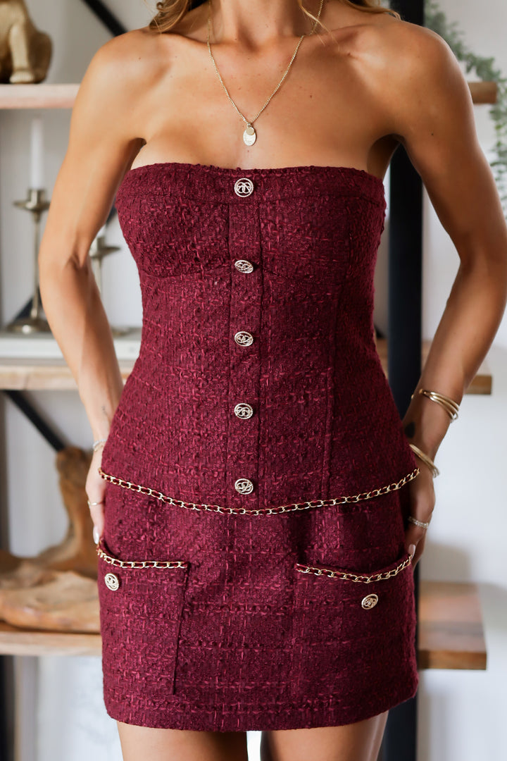 Charlotte Tweed Mini Skirt