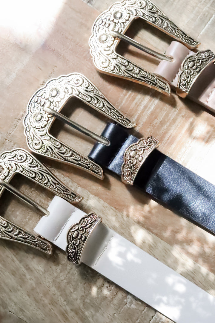 Dakota Western Buckle Belt- 4 Colors