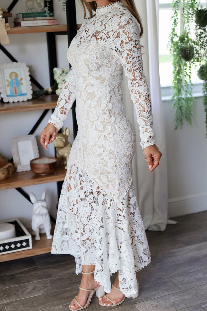 Florence Lace Midi Dress