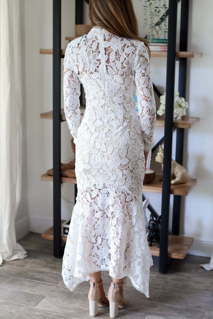 Florence Lace Midi Dress