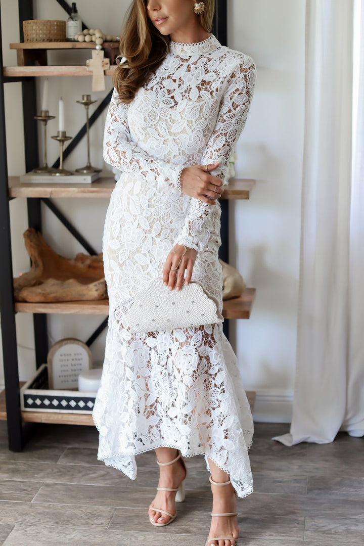 Florence Lace Midi Dress