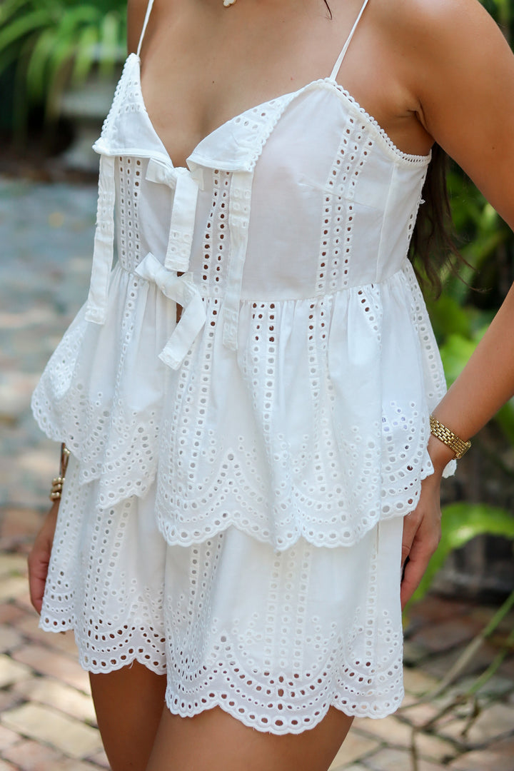 Elena Eyelet Short Set