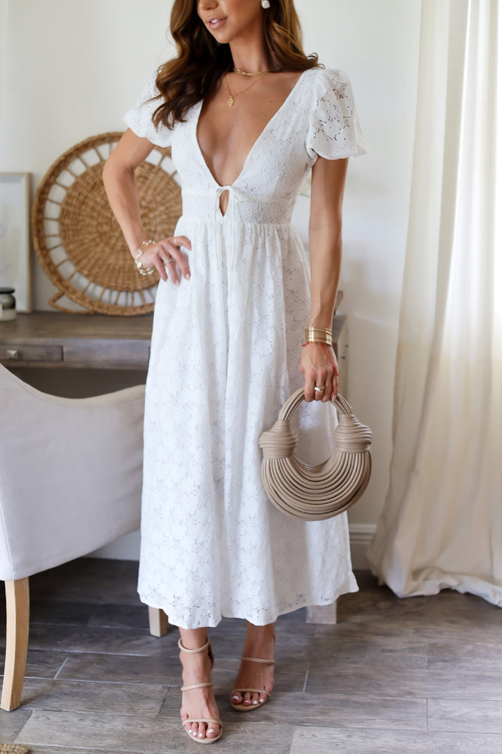 Luly Eyelet Midi Dress