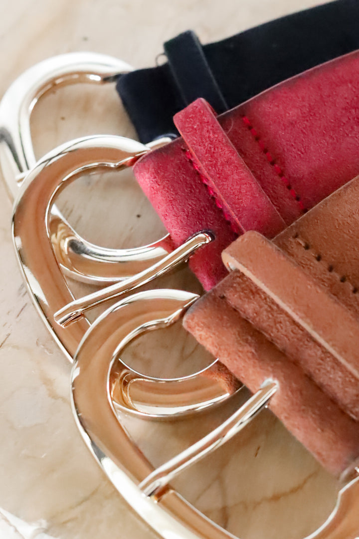 Noah Suede Buckle Belt -3 Colors