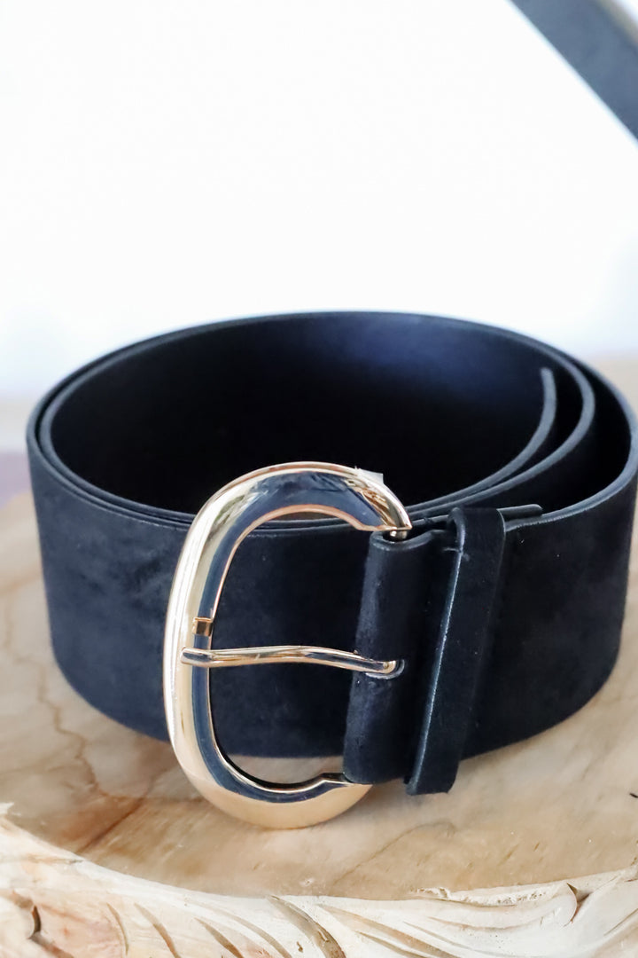 Noah Suede Buckle Belt -3 Colors