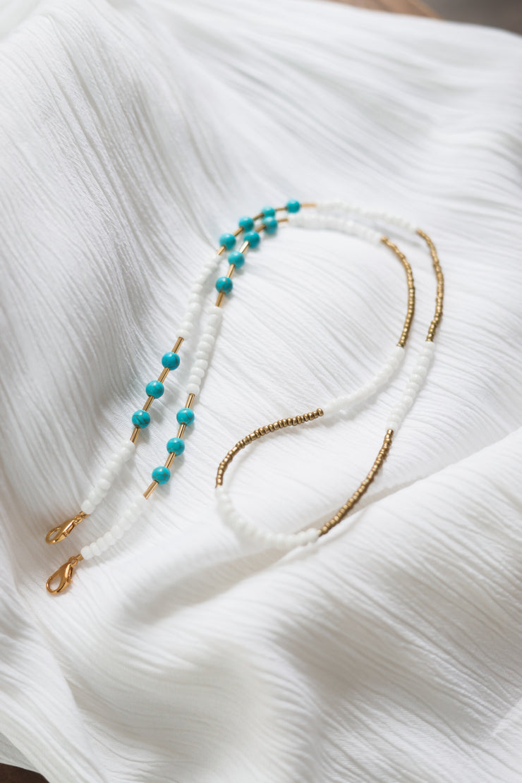 Olive Seed Beaded Sunglass Chain