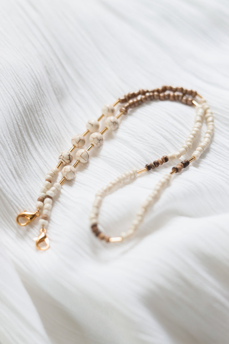 Olive Seed Beaded Sunglass Chain