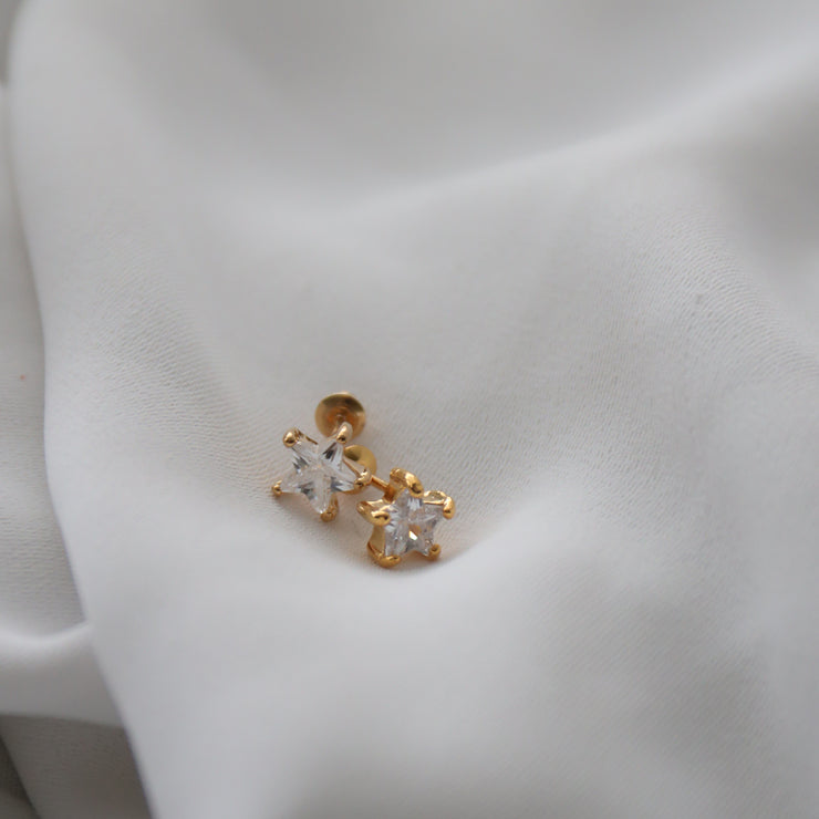 CZ Star Mini Studs