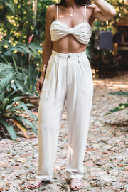 The Olivia Crop Top + Pant Set