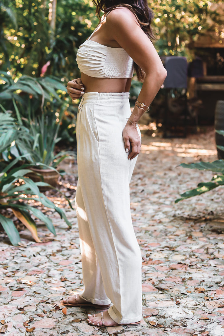 The Olivia Crop Top + Pant Set