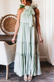 The Paisley Bow Maxi Dress