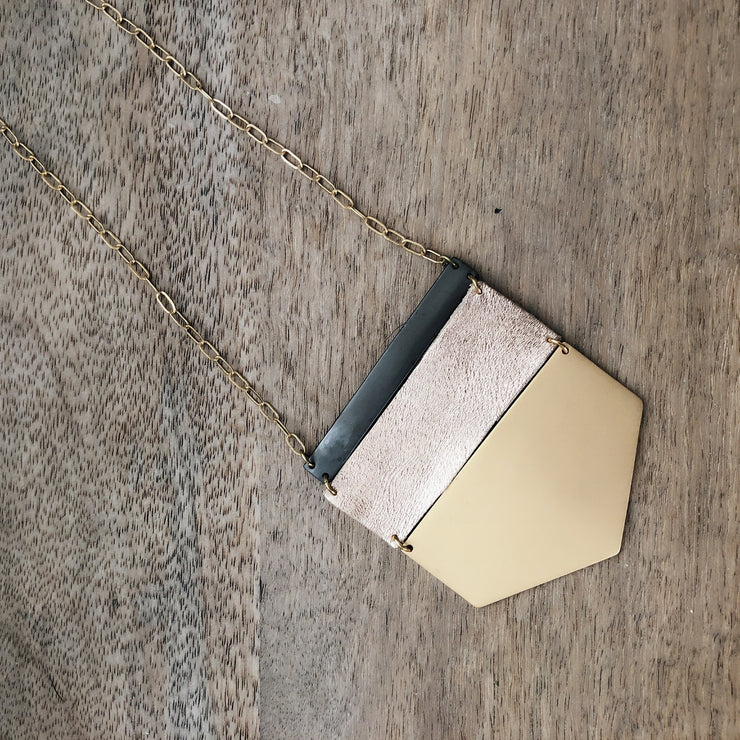 No Big Deal Triangle Necklace - FINAL SALE