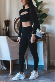 Olivia Long-Sleeve Sports Bra