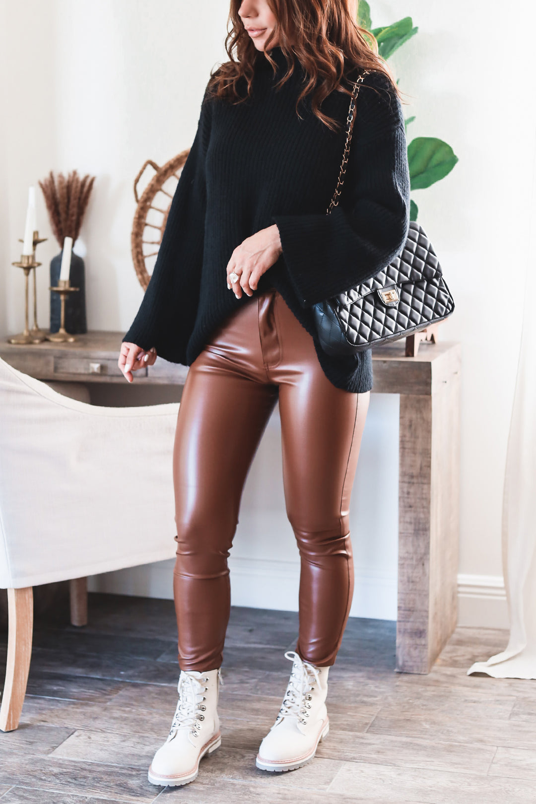 The Laura Faux Leather Pants