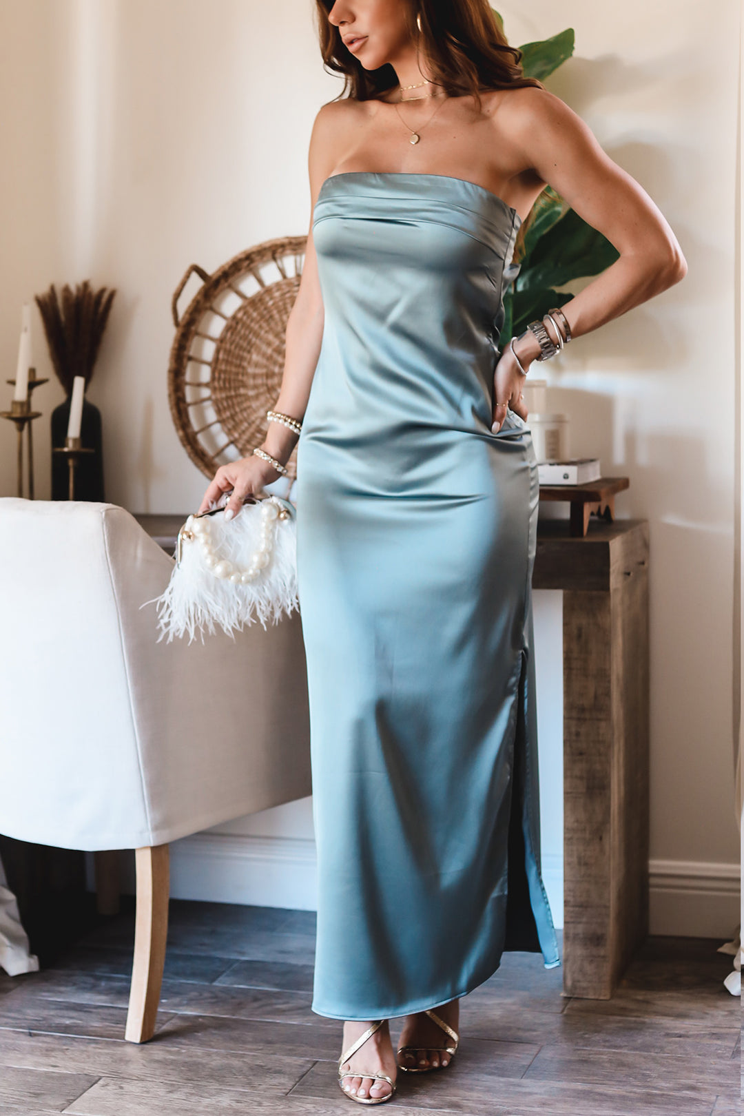 The Olivia Satin Dress- 2 Colors