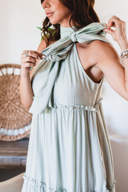The Paisley Bow Maxi Dress